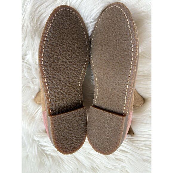 Penelope Chilvers Patchwork Safari Chelsea Boots Rose Gold Suede Leather 40.5 Ne - Picture 3 of 6